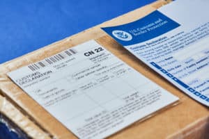 Customs declaration concept