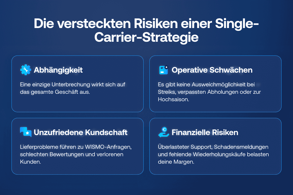 Die versteckten Risiken einer Single-Carrier-Strategie
